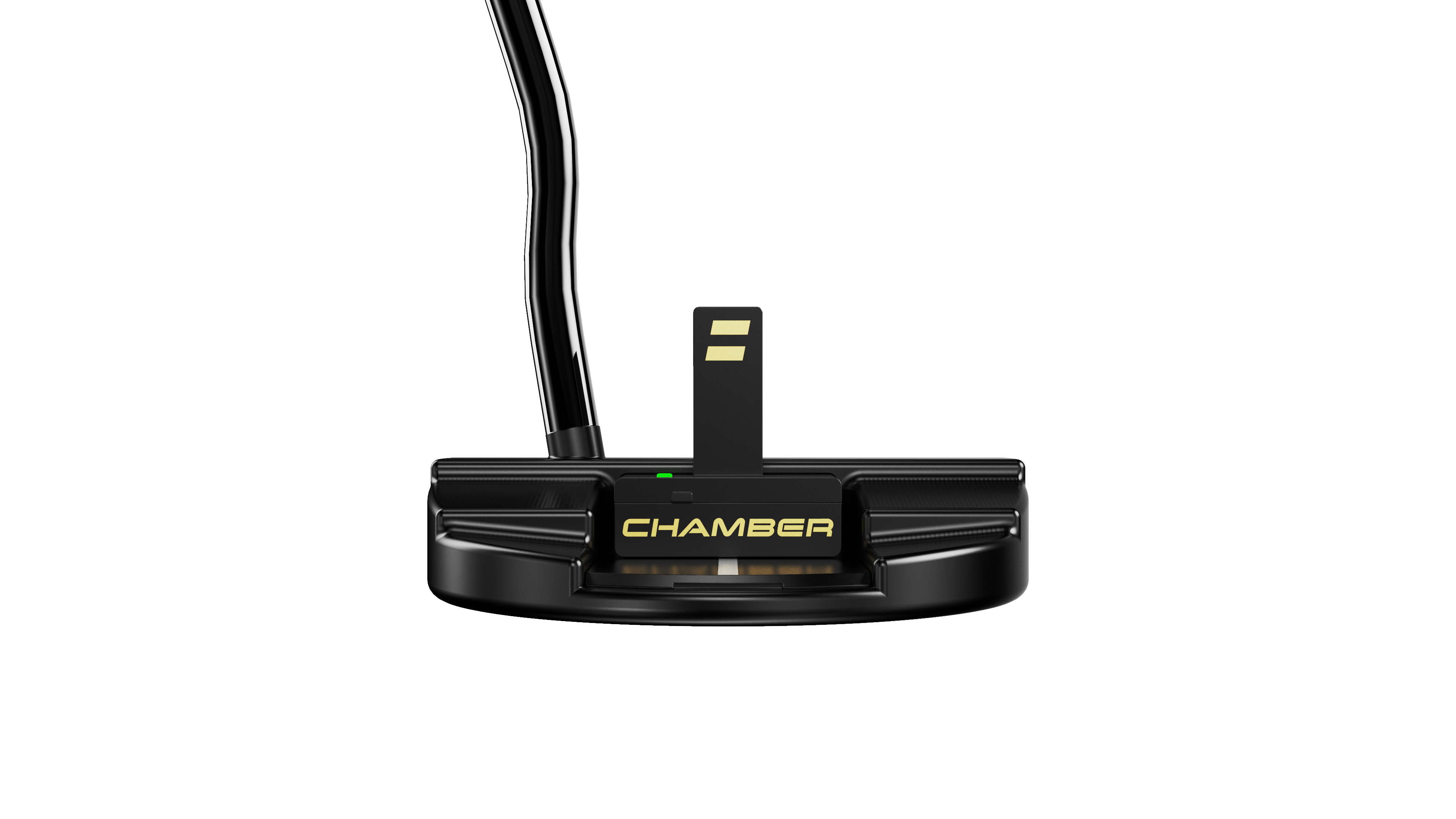 Laser feedback from straight behind the putter