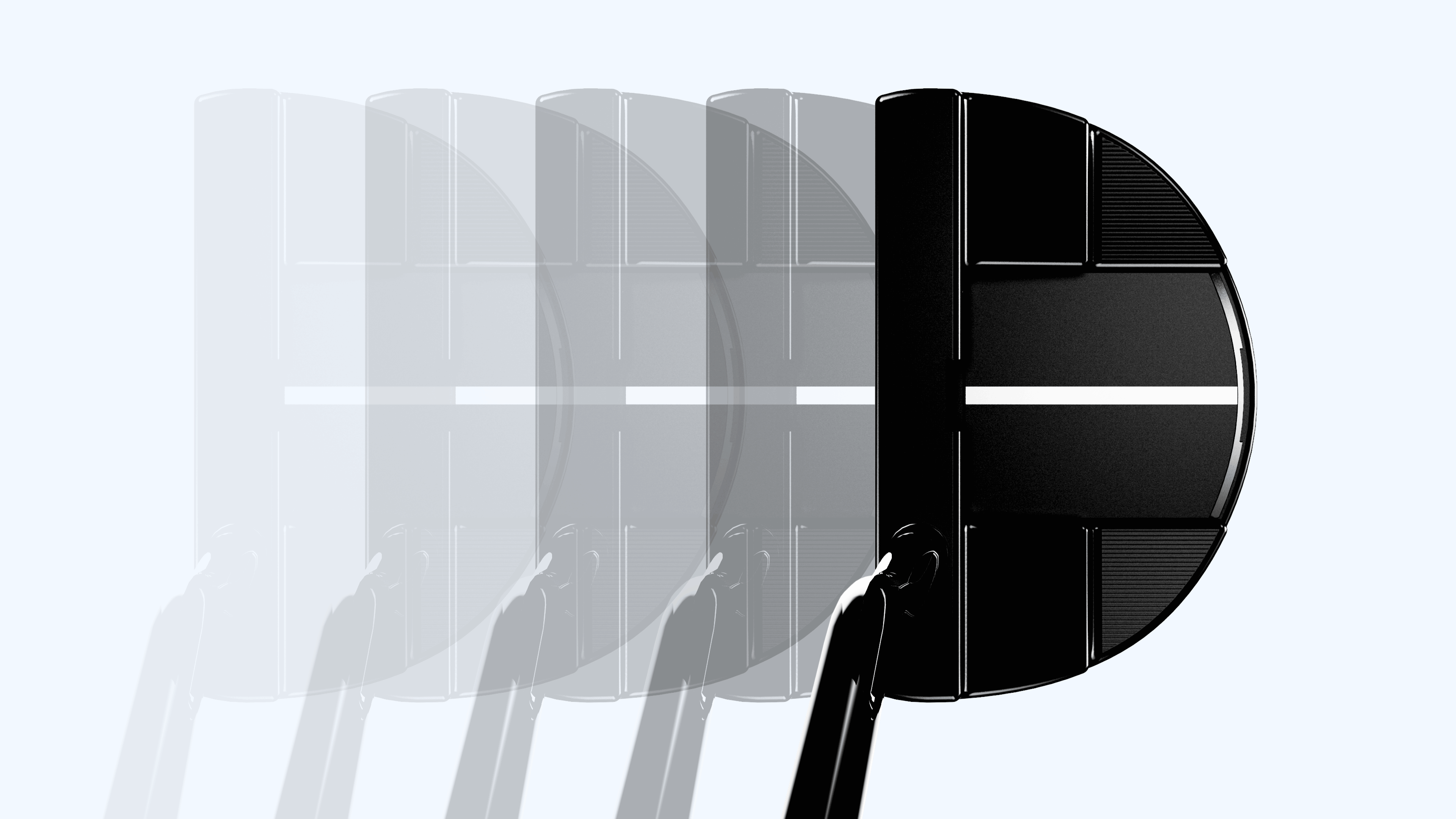 Animation showing tungsten weighting and stability